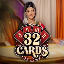 32 Cards slot logo by Ezugi at Spinfin Casino