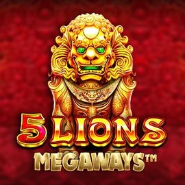 5 Lions Megaways slot logo by Pragmatic Play at Spinfin Casino