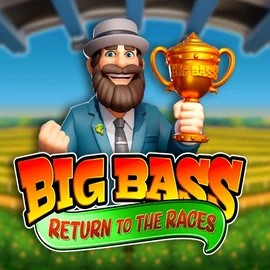 Big Bass Return to the Races online game logo by Pragmatic Play on spinfin.eu
