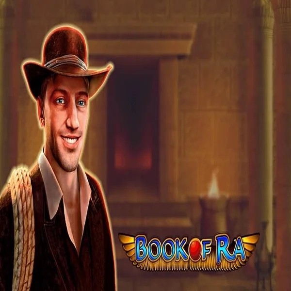 Book of Ra logo by Greentube at Spinfin Casino