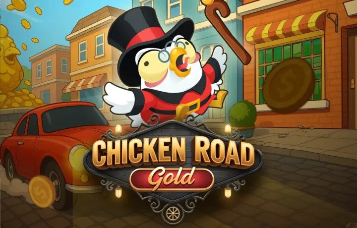 Official Casino Games logo: Chicken Road Gold by InOut at Spinfin Casino