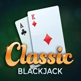 Classic Blackjack logo by Red Tiger Gaming at Spinfin Casino