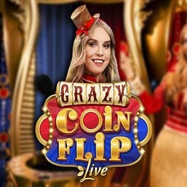Crazy Coin Flip by Evolution, showcased at spinfin.eu – game logo