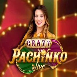 Crazy Pachinko logo by Evolution at Spinfin Casino