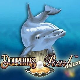 Dolphins Pearl Deluxe online game logo by Novomatic on spinfin.eu