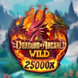Dragons of Arcane Wild online game logo by Foxium on spinfin.eu