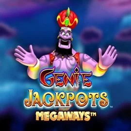 Genie Jackpots Megaways slot visual from Blueprint Gaming available on spinfin.eu