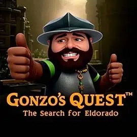 Gonzo's Quest slot logo by NetEnt at Spinfin CasinoGonzo's Quest
