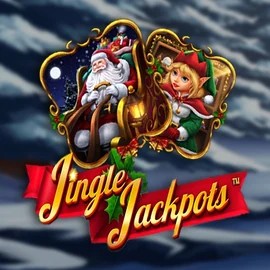 Jingle Jackpots online game logo by Dragon Gaming on spinfin.eu