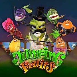 Jumping Fruits slot visual from Wazdan available on spinfin.eu