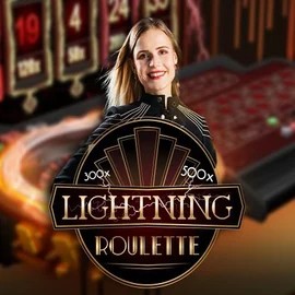 Official Live Casino logo: Lightning Roulette by Evolution at Spinfin Casino