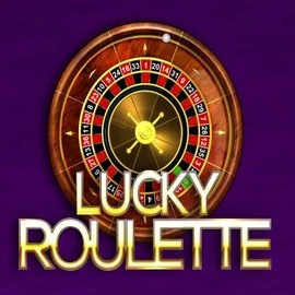 Lucky Roulette slot logo by Belatra Games at Spinfin Casino