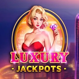 Luxury Jackpots slot logo by Triple Cherry at Spinfin Casino