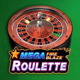 Mega Fire Blaze Roulette online game logo by Playtech on spinfin.eu