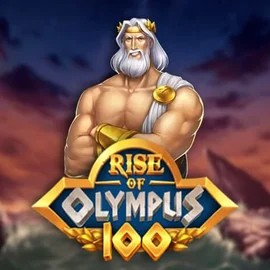 Rise of Olympus 100 slot logo by Play'n GO at Spinfin Casino