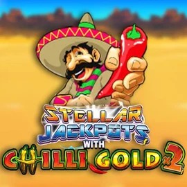 Stellar Jackpots with Chilli Gold x2 logo – Jackpots by Lightning Box Game at Spinfin Casino
