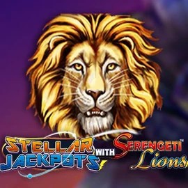 Stellar Jackpots with Serengeti Lions by Lightning Box Game, showcased at spinfin.eu – game logo