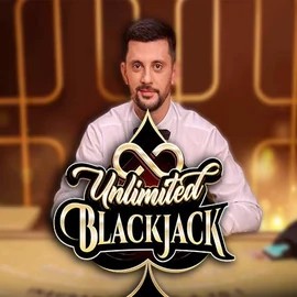 Unlimited Blackjack slot icon by Ezugi, available at Spinfin Casino